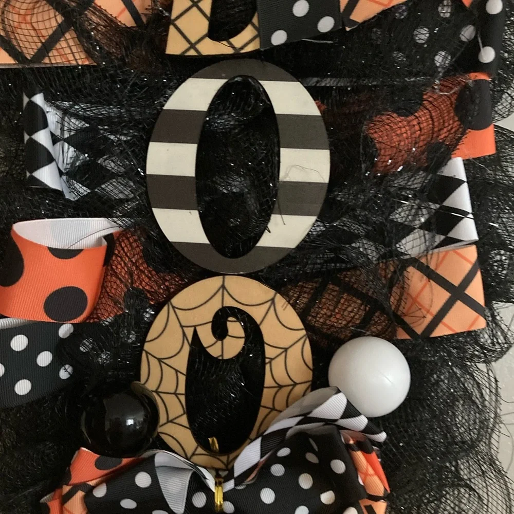 Boo Halloween wreath